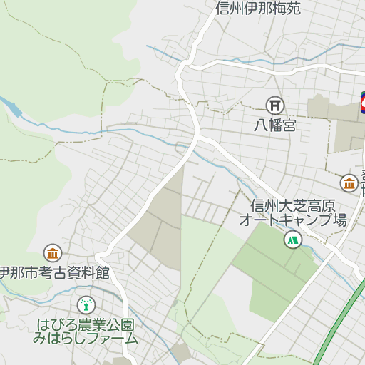 長野県伊那市の地図 | いつもNAVI
